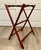 Vintage Faux Bamboo Folding Butler's Tray Table With Woven Cane Tray For Sale - Image 9 of 14