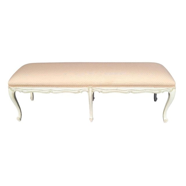 Elegant Vintage 1930s French Window Bench For Sale - Image 9 of 9