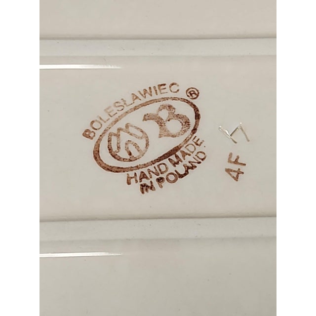 1970s Vintage Boleslawiec Poland Large Serving Tray For Sale - Image 5 of 5