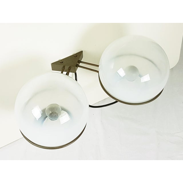 Italian Glass & Brass Model B519 Sconces from Candle, 1960s, Set of 2 For Sale - Image 4 of 9