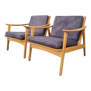 Scandinavian Modern Lounge Armchairs, Sweden, 1960s, Set of 2 For Sale