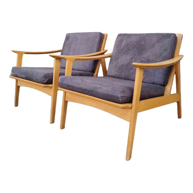 Scandinavian Modern Lounge Armchairs, Sweden, 1960s, Set of 2 For Sale