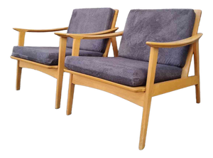 Scandinavian Modern Lounge Armchairs, Sweden, 1960s, Set of 2