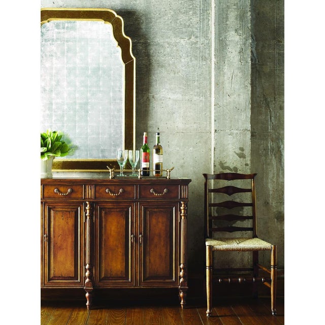 Wood Narrow Walnut Sideboard For Sale - Image 7 of 7