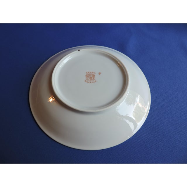 Circa 1930's Bavarian German Porcelain Lusterware 17 Piece Tea Set Blue