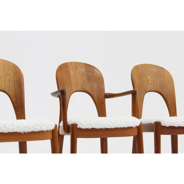 Wood Vintage Danish Dining Chairs by Niels Koefoed for Koefoeds Hornslet, 1960s, Set of 5 For Sale - Image 7 of 9