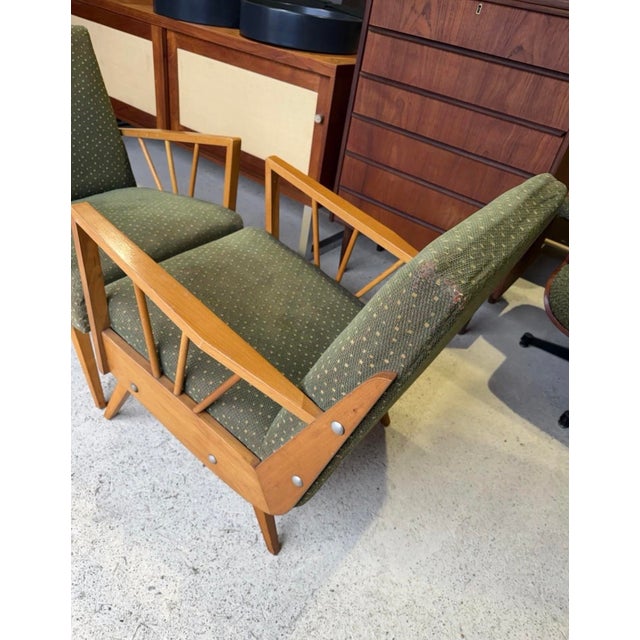 Mid-Century Danish Style Armchairs, Set of 2 For Sale - Image 11 of 18