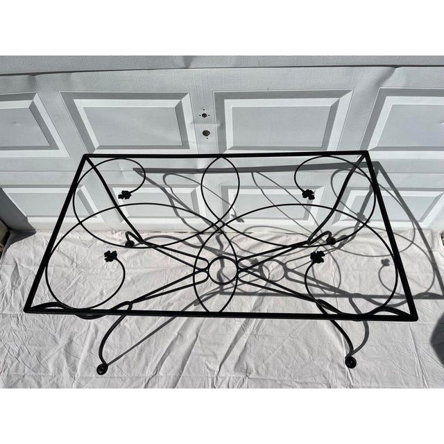 Vintage Salterini Style Petit Outdoor Dining Table For Sale - Image 6 of 9