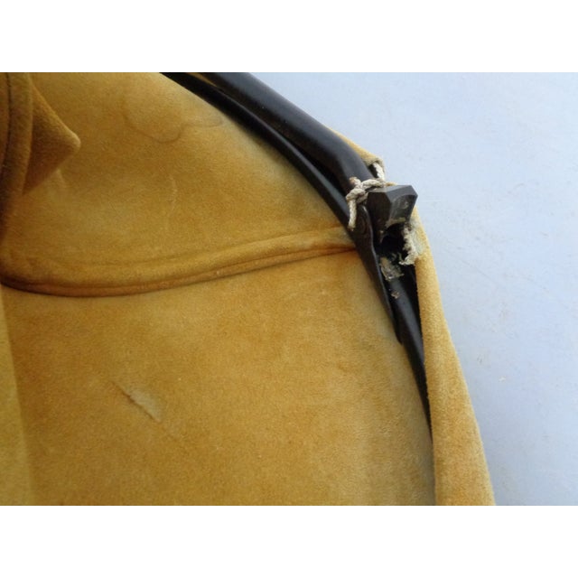 Danish Suede Folding Ballon Chair by Hans Olsen for Lea, 1960s For Sale - Image 18 of 18