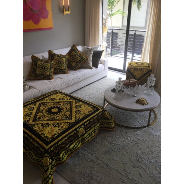 Italian Cistom Made Versace Pillows - Set of 3 For Sale In New York - Image 6 of 13