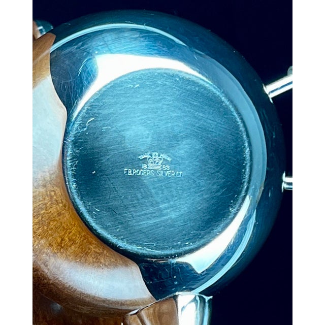 Mid 20th Century f.b. Rogers Silverplated "Lady Margaret" Master Tea Service & Tilt Kettle on Tray - 8 Pieces For Sale - Image 11 of 12