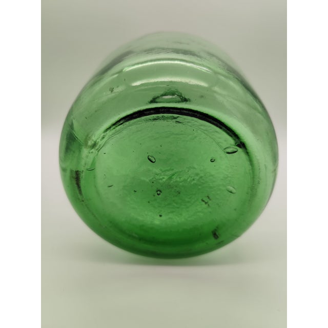 Green Demijohn Balloon Bottle from Viresa Glassworks, Spain, 1970s For Sale - Image 3 of 5