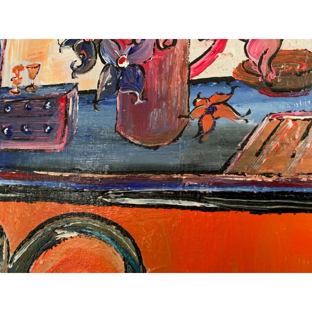 Contemporary "Victorian Vase" Contemporary Still Life Acrylic Painting by David Harper For Sale - Image 3 of 5