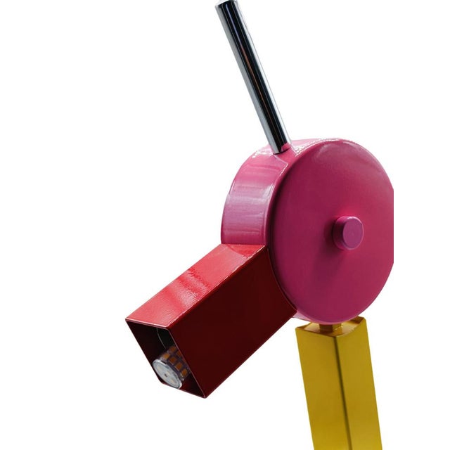 Blue Tahiti Table Lamp by Ettore Sottsass for Memphis Milano, Italy, 1981 For Sale - Image 8 of 10