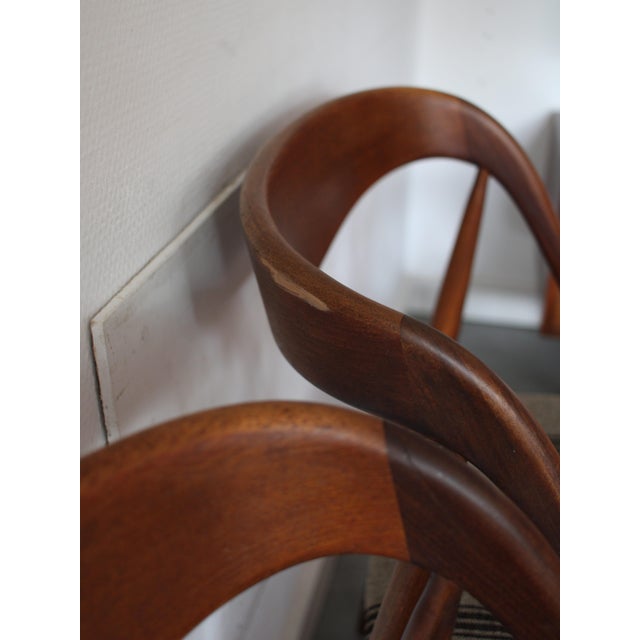 Brown Vintage Danish Dining Chairs in Teak by Johannes Andersen for Uldum Møbelfabrik, 1960s, Set of 6 For Sale - Image 8 of 11