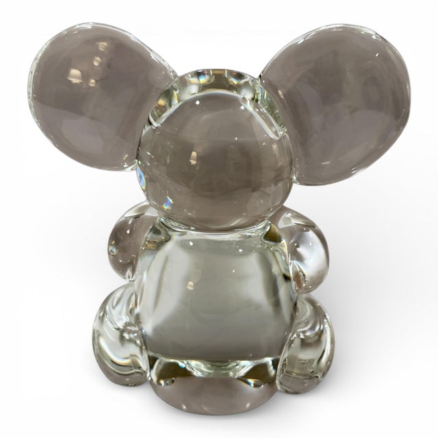 Mid-Century Modern 1950s Steuben Crystal Koala Bear Sculpture – Signed – 5.5” Tall For Sale - Image 3 of 5