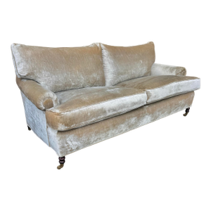 George Smith Short Scroll Arm Sofa
