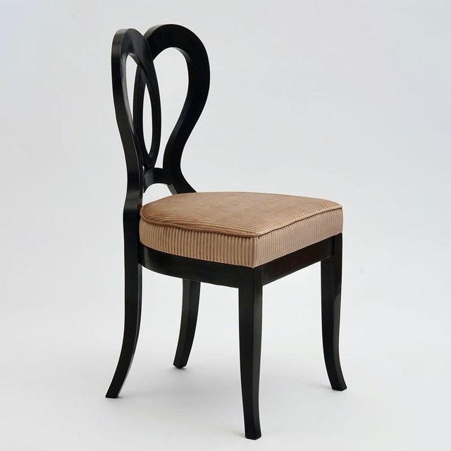 Biedermeier Ebonized Dining Chairs, Set of 8 For Sale - Image 13 of 18