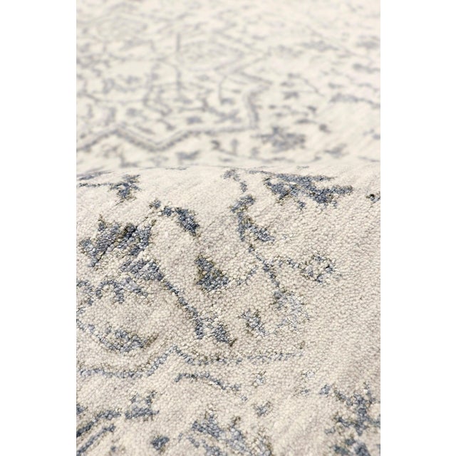 Pasargad Home Transitional Silver Area Rug, 4' 0'' X 6' 2'' For Sale - Image 4 of 7