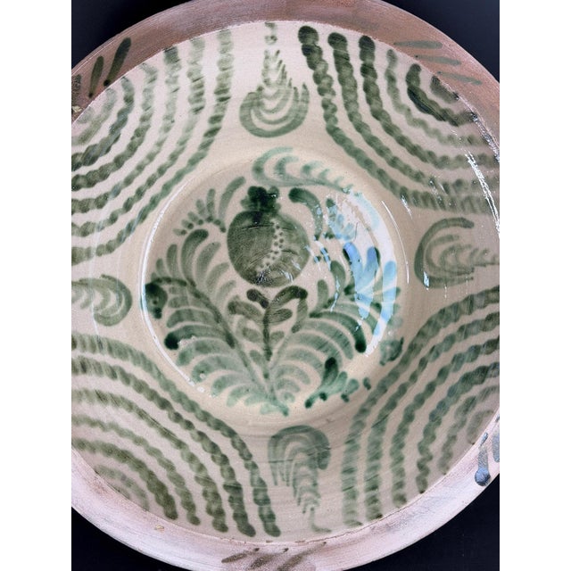 Large Spanish Fajalauza Ceramic Bowl from Lebrillo For Sale - Image 5 of 8
