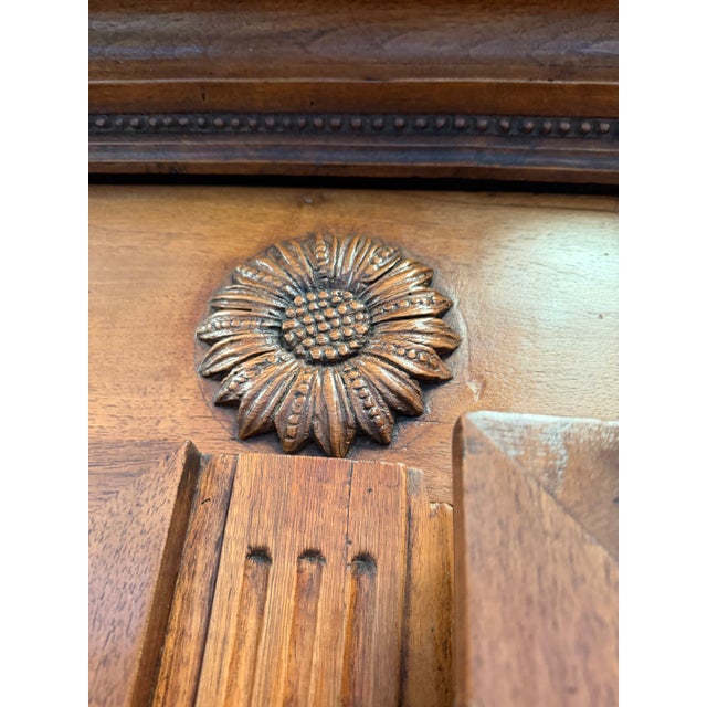 18th Century French Provincial Walnut Armoire For Sale In Monterey, CA - Image 6 of 8
