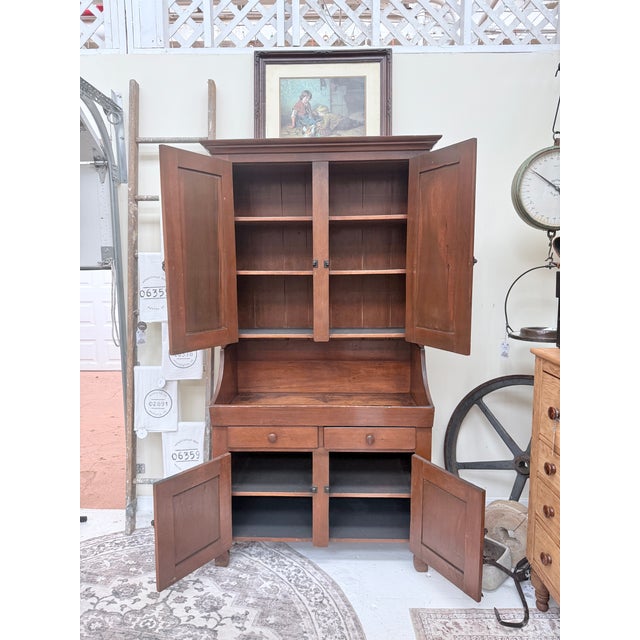 Antique 19th Century Dry Sink Hutch For Sale - Image 9 of 10