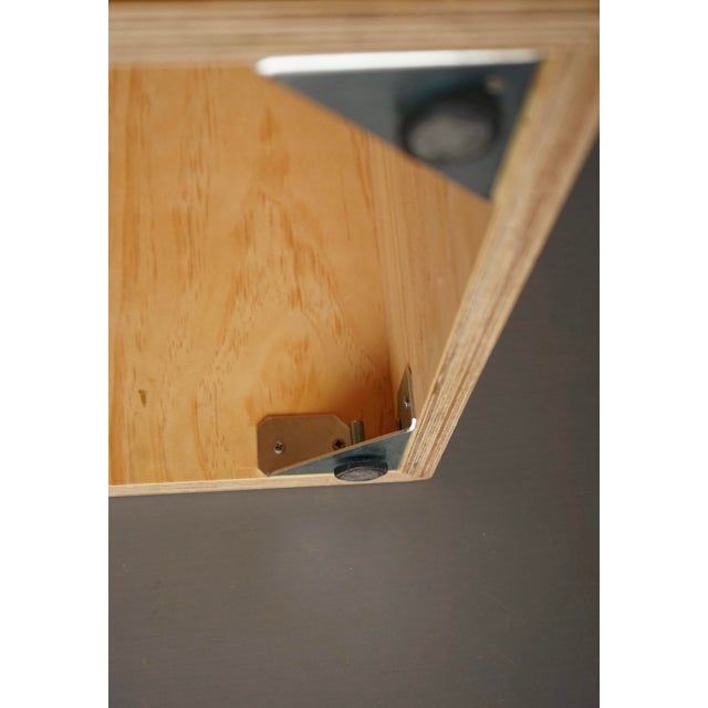 Vintage Plywood Stools with Grey Cushions, 1990s, Set of 6 For Sale - Image 10 of 14