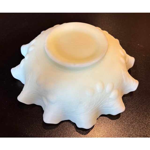 Fenton Uranium Custard Persian Medallion Bowl For Sale - Image 11 of 12