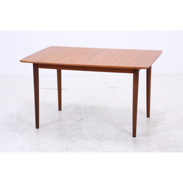 Mid-Century Extendable Teak Dining Table by Gustav Bahus For Sale - Image 6 of 15
