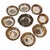 Carved Agate Bowls, 1970s, Set of 9 For Sale - Image 13 of 13
