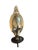 Vintage Pair of Cast Brass Oval Candle Wall Sconces With Reflector Backplates | Hollywood Regency Traditional For Sale - Image 4 of 11