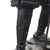 Japanese Samurai Bronze Tone Warrior Sculpture on Custom Wood Base 18" For Sale - Image 12 of 15