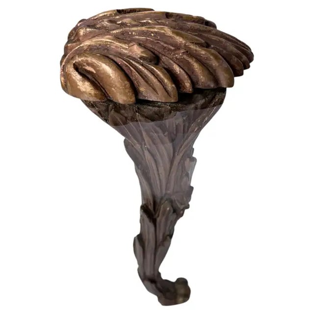 Wood Hollywood Palm Regency Giltwood and Glass Cocktail Table Maison Charles Style For Sale - Image 7 of 14