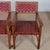 1950s Vintage Bridge Chairs in Wood and Leather, 1950s, Set of 2 For Sale - Image 5 of 9