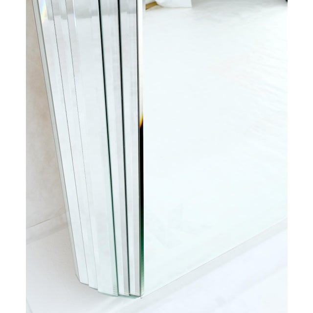 Transparent Large 3D 6" Deep Mirror Frame 48x54 Wide Rectangle Square Wall Mirror For Sale - Image 8 of 9
