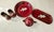 Fiestaware, Homer Laughlin,Trio of Hearts, Rare 6 Pc Discontinued Set For Sale - Image 4 of 13