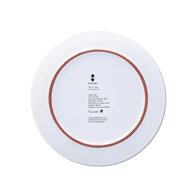 Contemporary Pass | Exiles Ceramic Plate by Vincenzo D’Alba for Kiasmo For Sale - Image 3 of 4