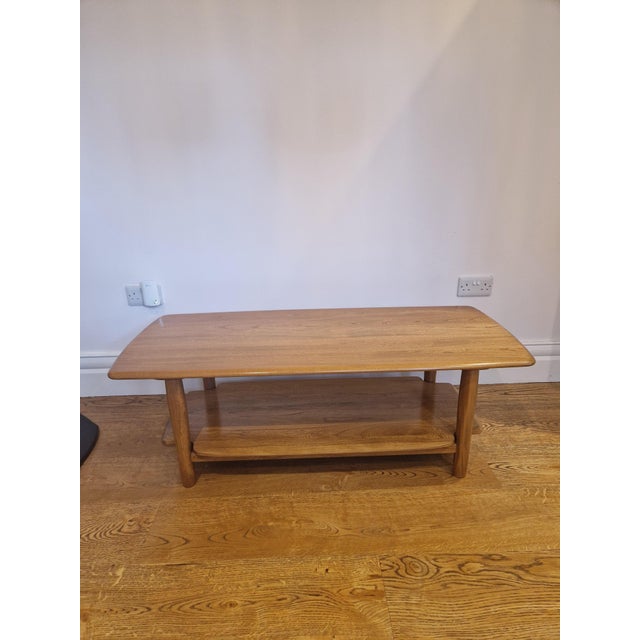 Mid-Century Modern Mid-Century Windsor Two-Tier Coffee Table in Pale Elm from Ercol, 1970s For Sale - Image 3 of 10