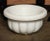 A white marble bowl or basin from India.