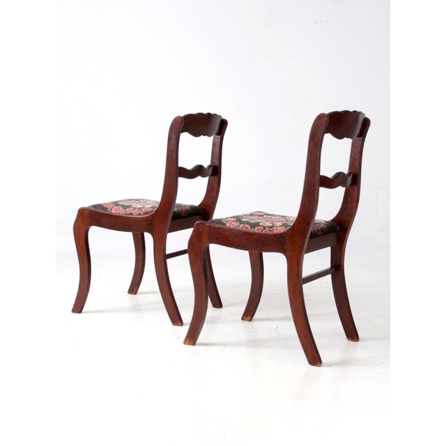 Vintage Tell City Colonial Revival Chairs Pair For Sale - Image 11 of 16