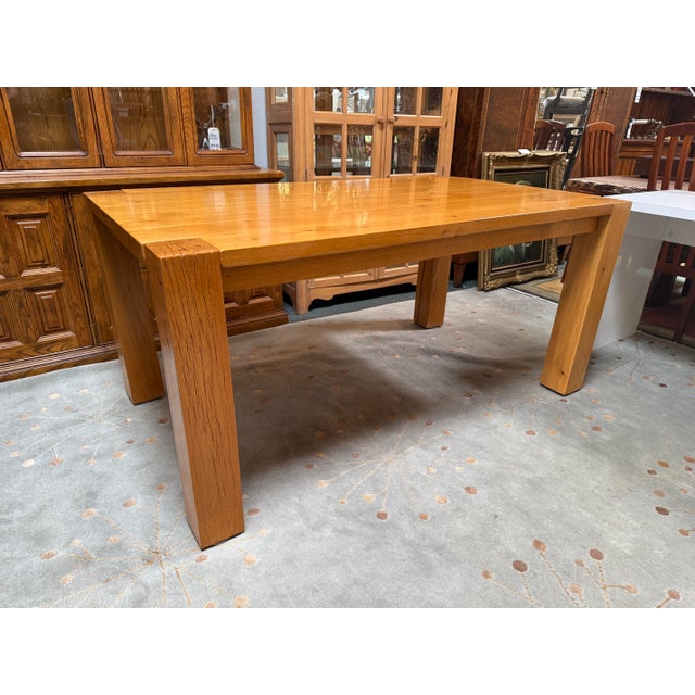 Brown Crate & Barrel Big Sur Dining Table For Sale - Image 8 of 12