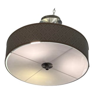 Moroccan Diamond Giclee Semi Flush-Mount For Sale