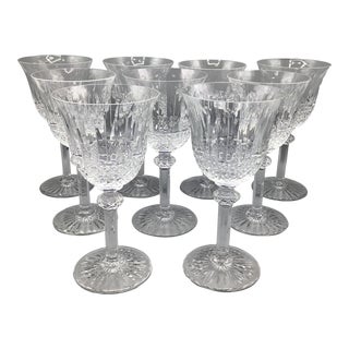 Burgundy Wine "Tommy" Glasses by St. Louis - Set of 9 For Sale