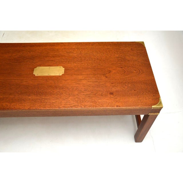 Vintage Military Campaign Coffee Table, 1930s For Sale - Image 6 of 8