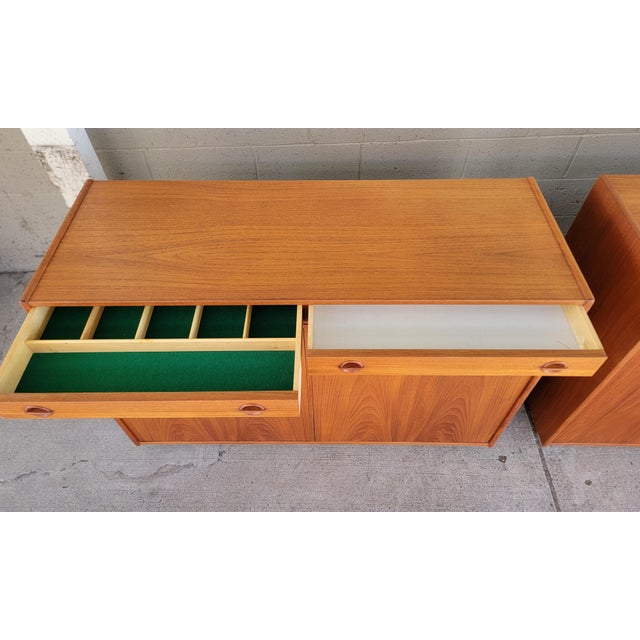 Wood Scandinavian Modern Teak Credenza by Tage Olofsson - A Pair For Sale - Image 7 of 18