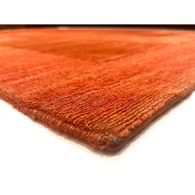 Fine Vintage Persian Gabbeh Rug 6’0” X 8’11” For Sale - Image 4 of 7