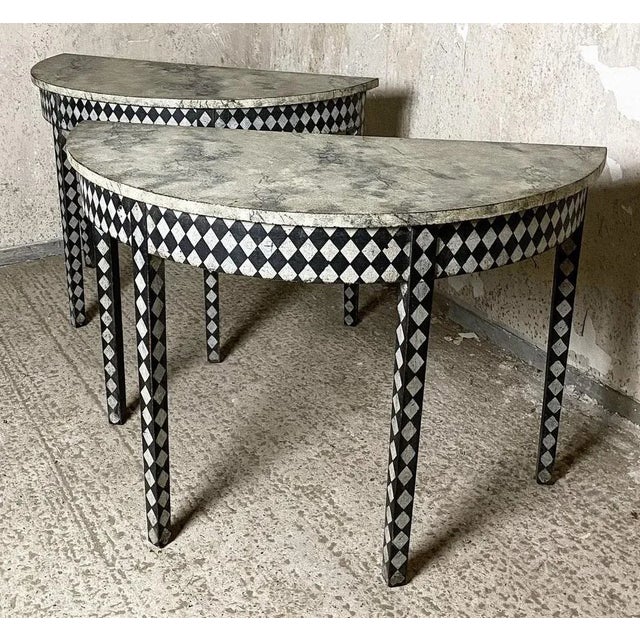 Painted Georgian Side Tables, 1830, Set of 2 For Sale - Image 6 of 10