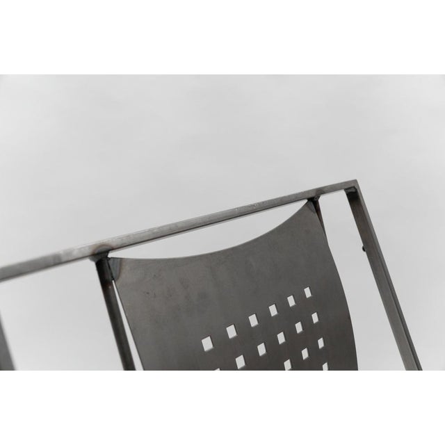 Hand-Crafted Metal Chair Hunter by Karl Friedrich Förster, Germany, 1980s For Sale - Image 10 of 14