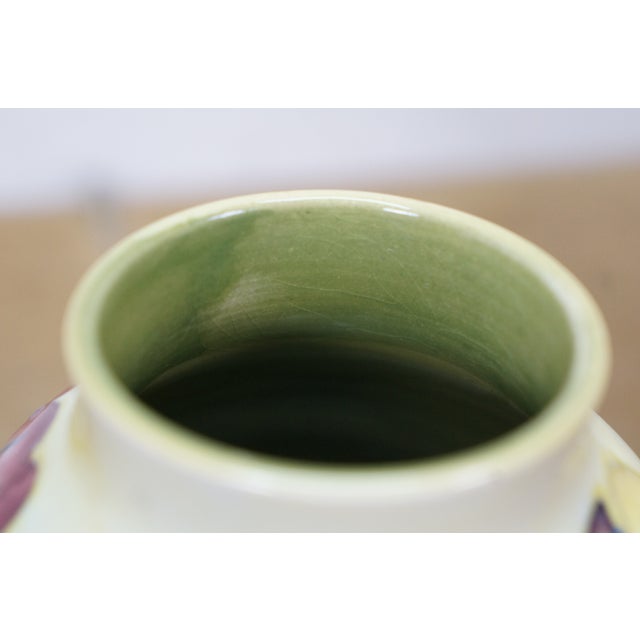 Mid Century British Walter Moorcroft Hibiscus Flower Baluster Bud Vase 5" For Sale - Image 10 of 13