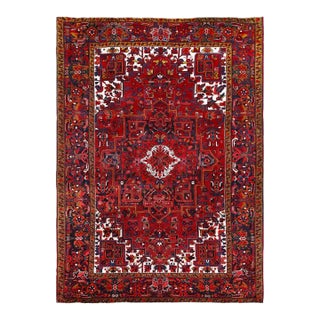 1960 Red Vintage Persian Rug For Sale